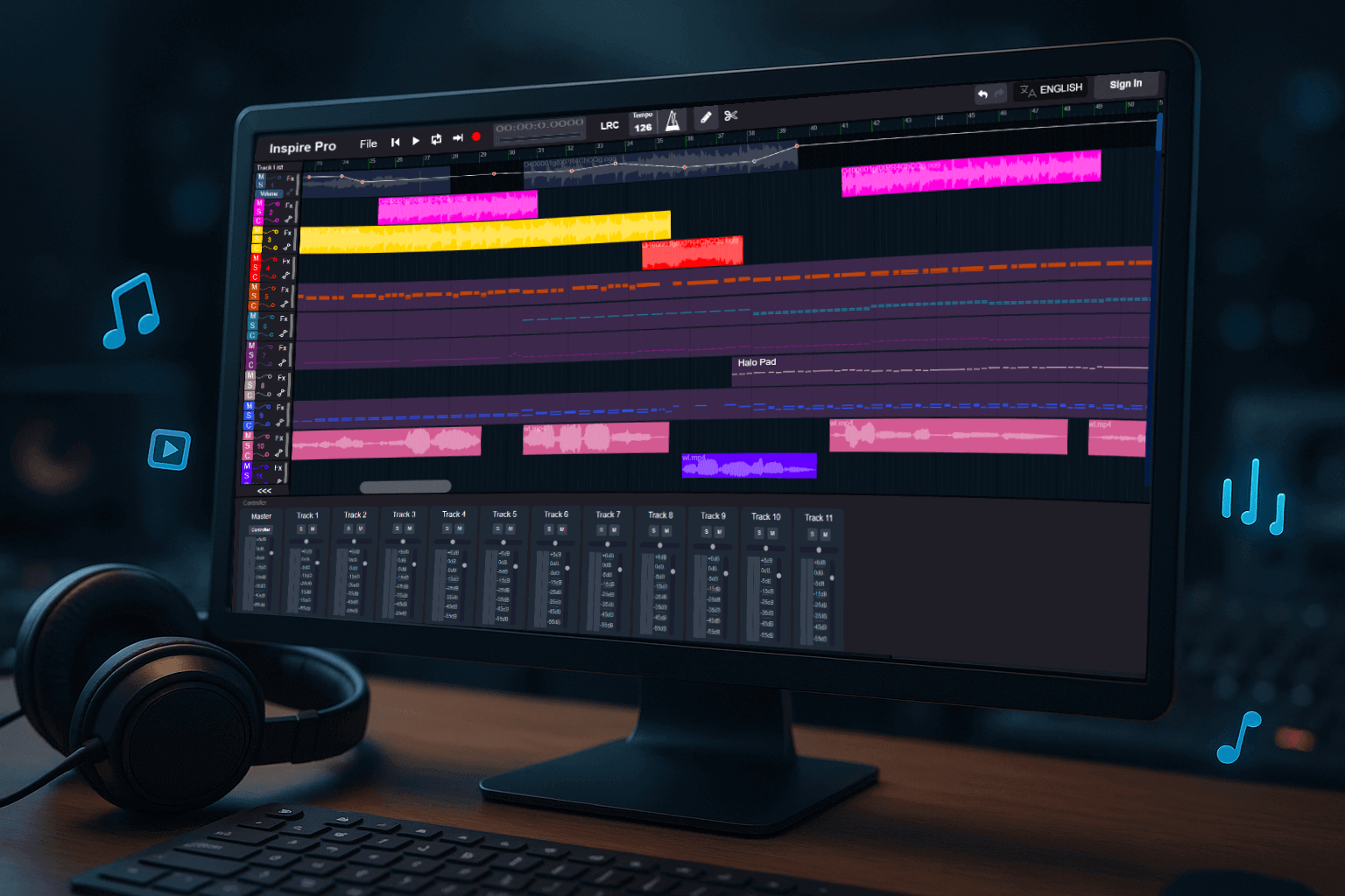 Multi-track mixing for richer sound layering
